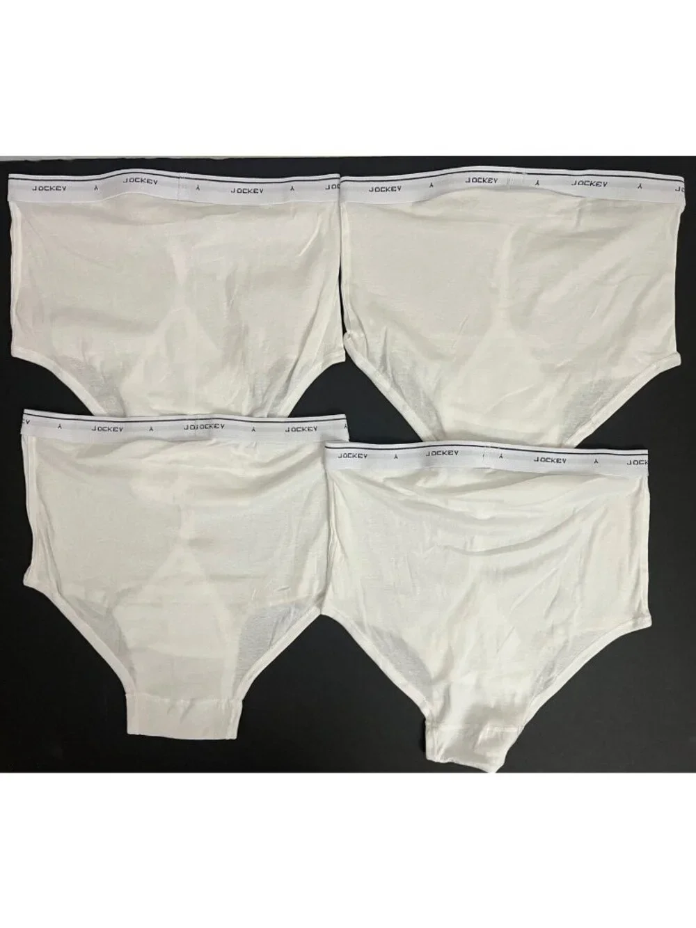 Jockey Men's 42 White Cotton Classic Briefs Underwear 4pr NWOT